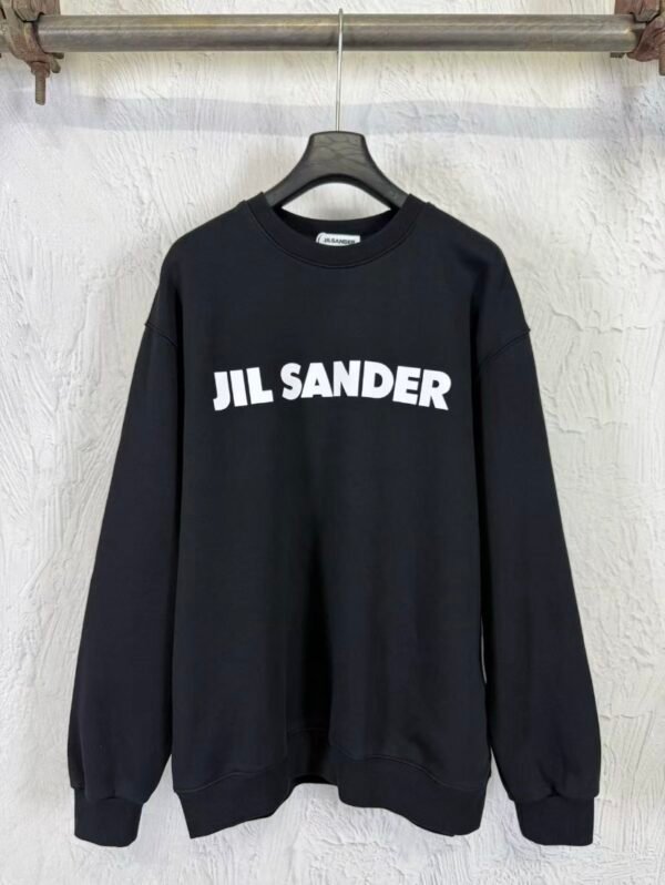 Jil Sander trui Zwart met witte letters