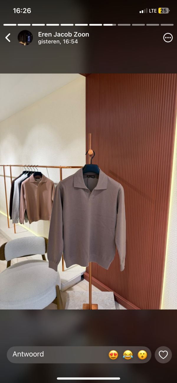 Loro piana Cashmere Polo Sweater Taupe