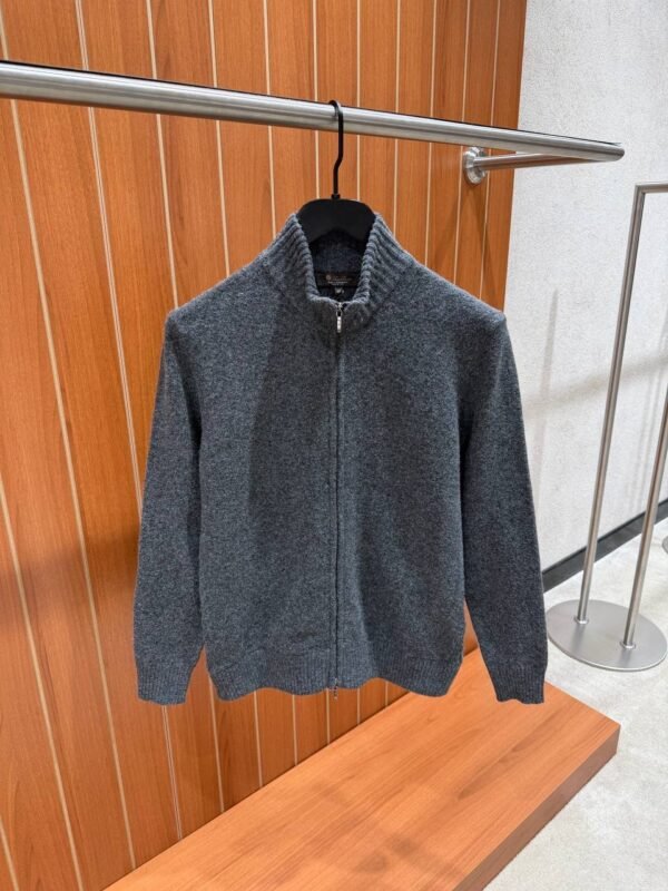 Loro Piana Baby Cashmere Vest Donker Grijs